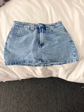 Stradivarius Denim Mini Skort